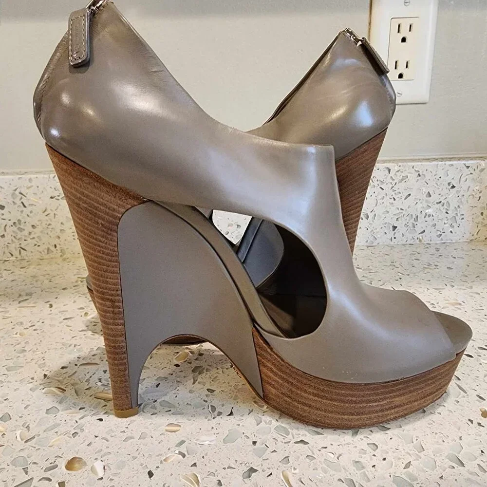 Gucci Escarpins Wedge High Heels 39.5 - Picture 1 of 12
